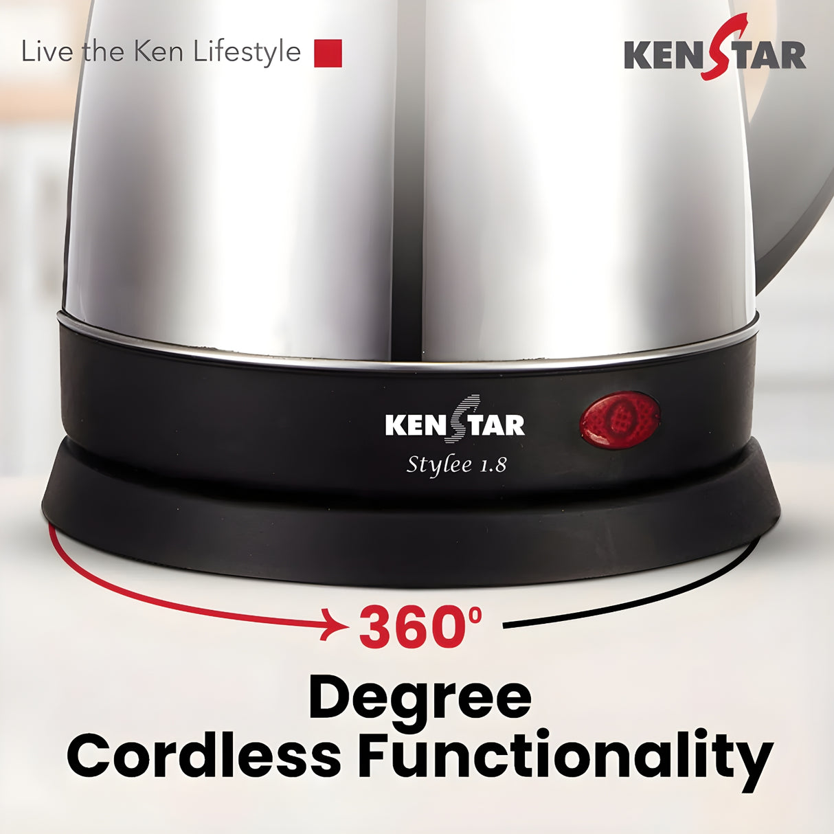 Kenstar Stylee KKSTY18F13SR0 1.8L 1350W Electric Kettle - Silver_3