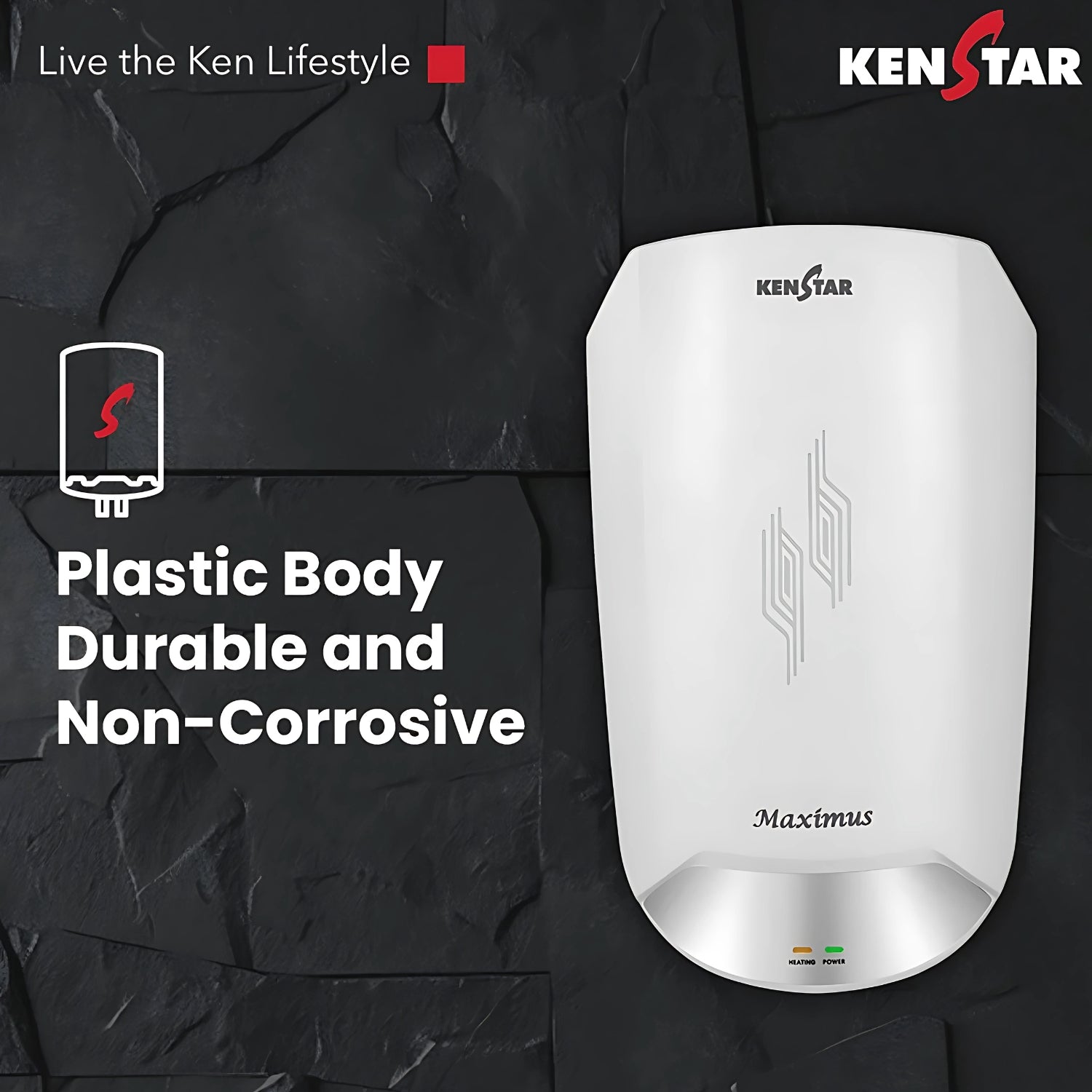 Kenstar WH Maximus 5.9L Water Heater – White_3
