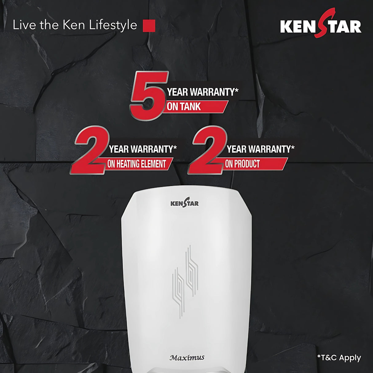 Kenstar WH Maximus 5.9L Water Heater – White_6