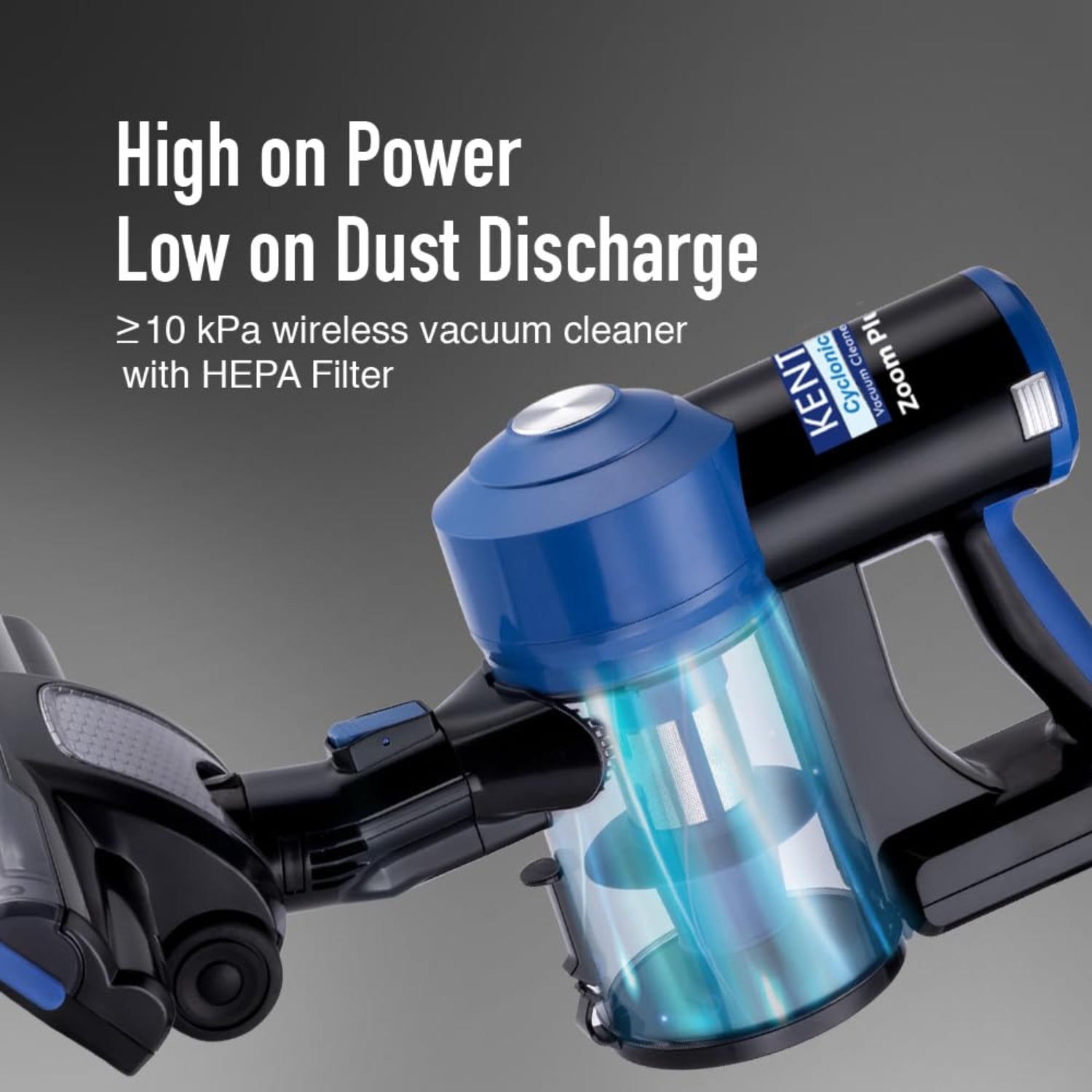 Kent 116132 Zoom Plus Vacuum Cleaner 0.6 L - Blue_5