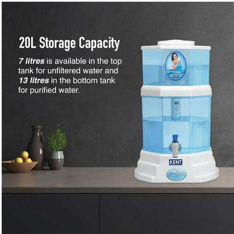 Kent Gold Storage Water Purifier 20 L - White_2