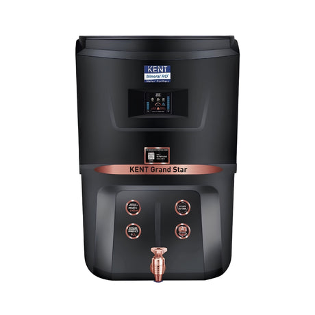 Kent Grand Star RO + UV + UF Water Purifier 9 L - Black_Front View