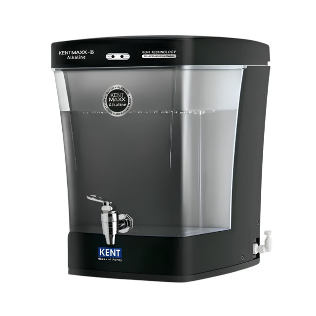 Kent Maxx Alkaline UV Water Purifier 7 L - Black_Front View
