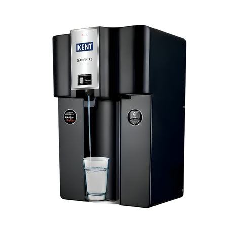 Kent Sapphire B RO+UV+Alkaline Water Purifier 111165B 8 L - Black_Front View