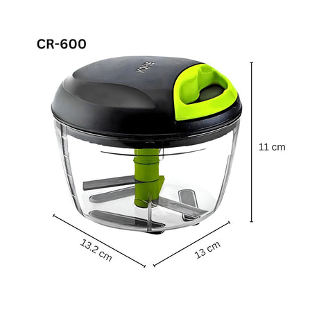Kohe Manual Vegetable Chopper 600 ml - Green_Diemensions