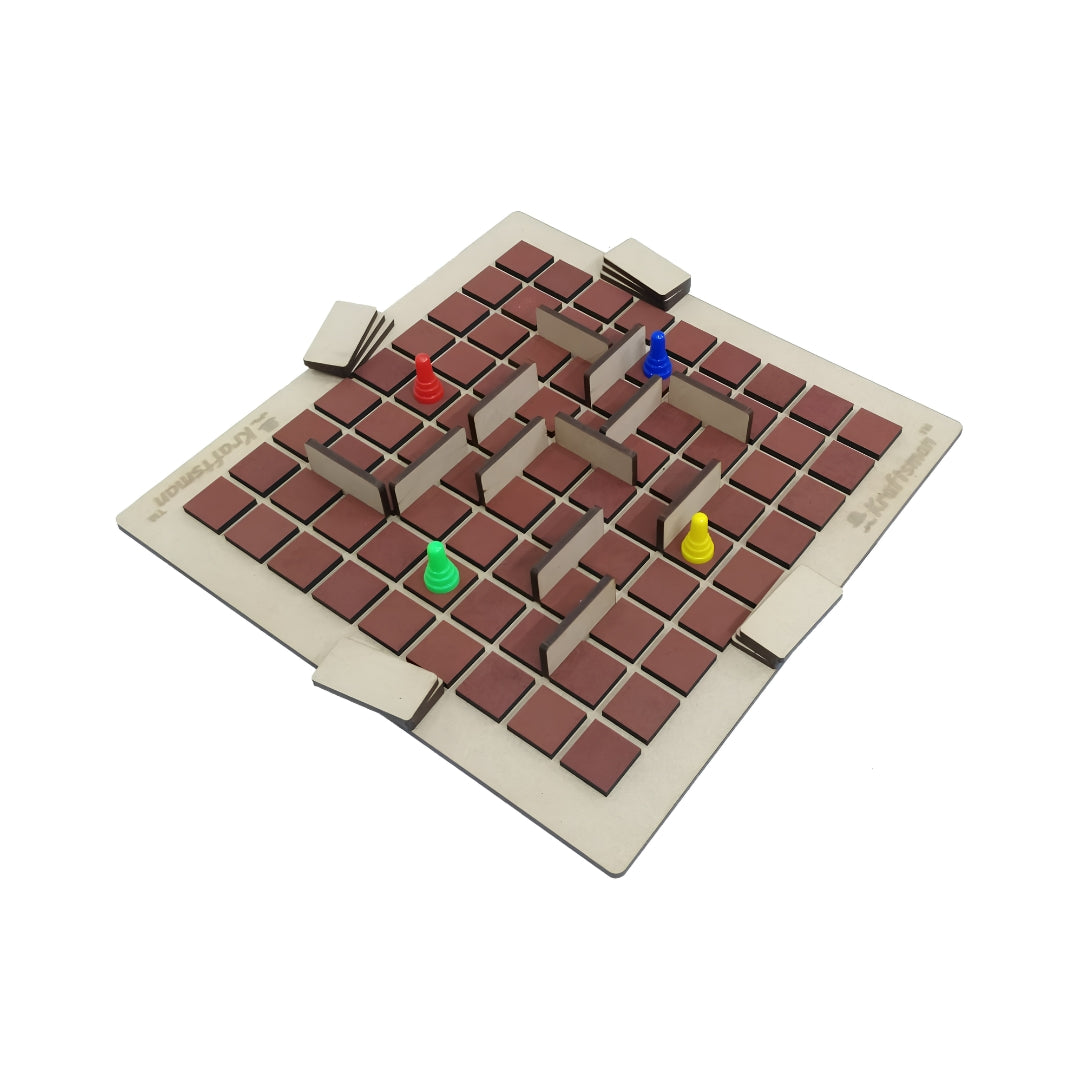 Kraftsman Wooden Corridor Board Game Left View_5