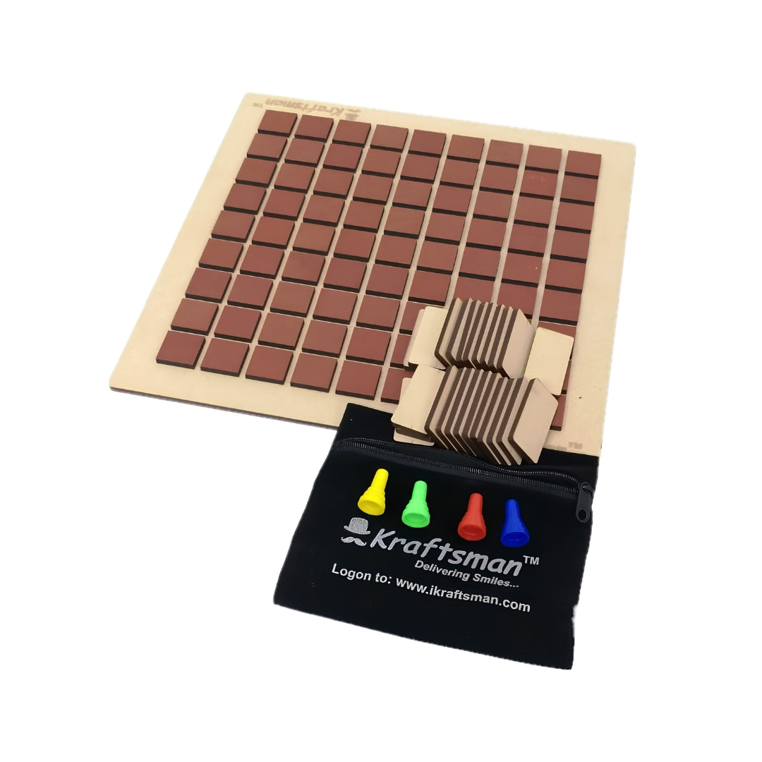 Kraftsman Wooden Corridor Board Game Left View_6