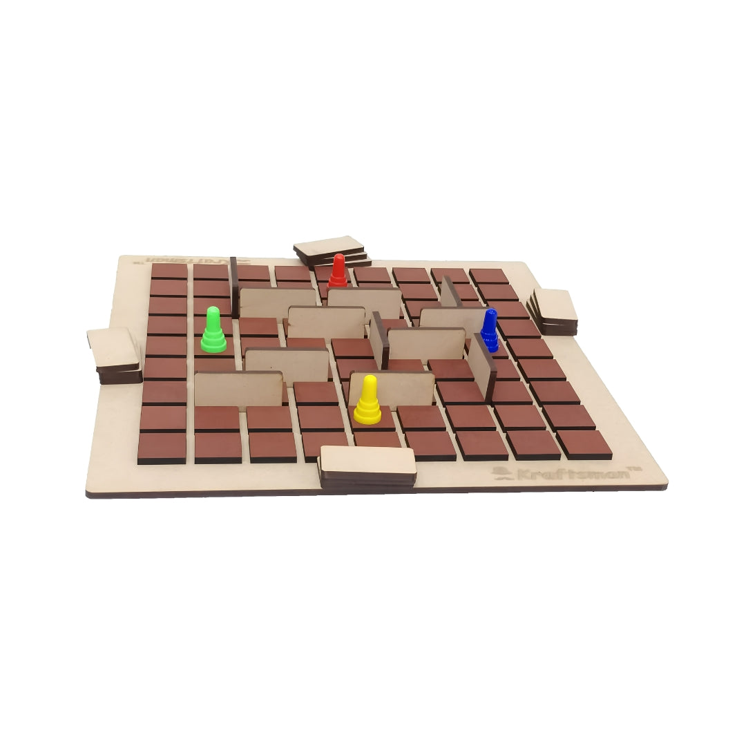 Kraftsman Wooden Corridor Board Game Side View_4