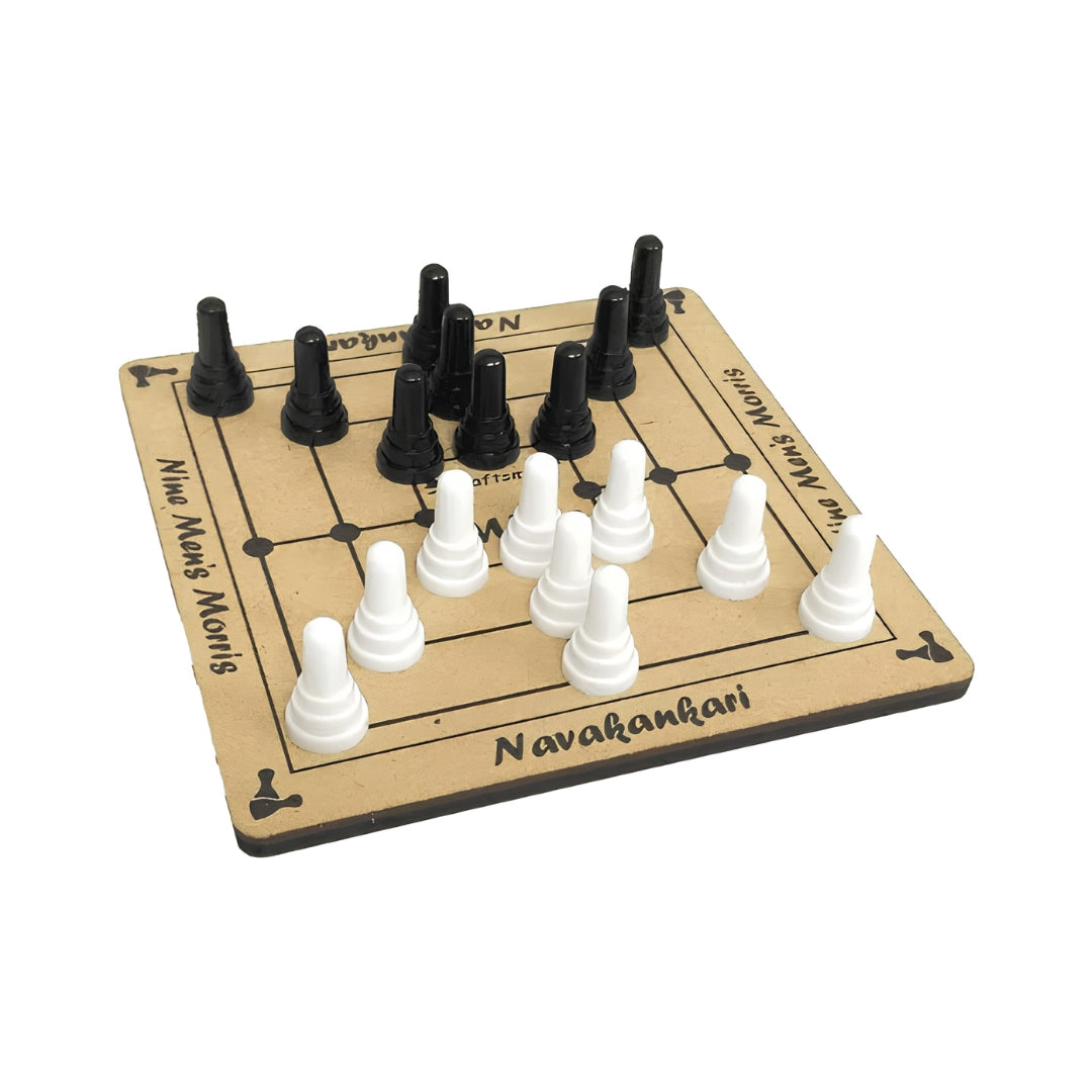 Kraftsman Wooden Nine Men’s Morris Board Game Right View_6