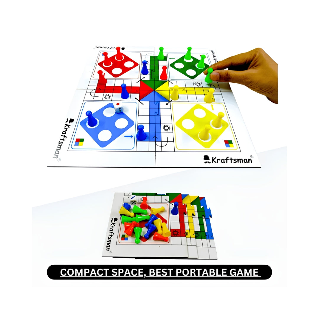 Kraftsman Wooden Portable Ludo Genx Board Game Key Feature_7