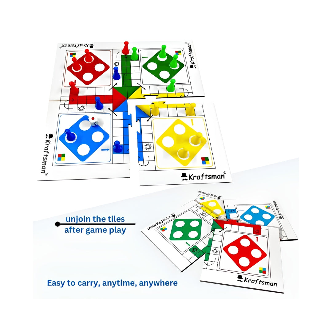 Kraftsman Wooden Portable Ludo Genx Board Game Key Feature_8