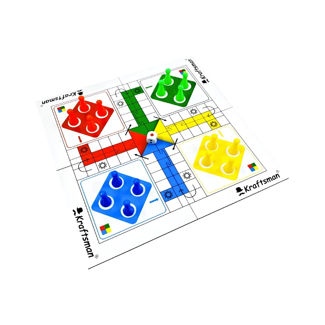 Kraftsman Wooden Portable Ludo Genx Board Game Right View_4