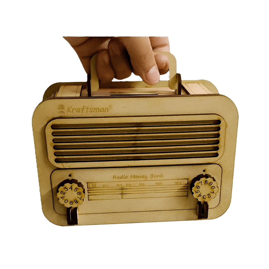 Kraftsman Wooden Radio Money Bank Key Feature_10