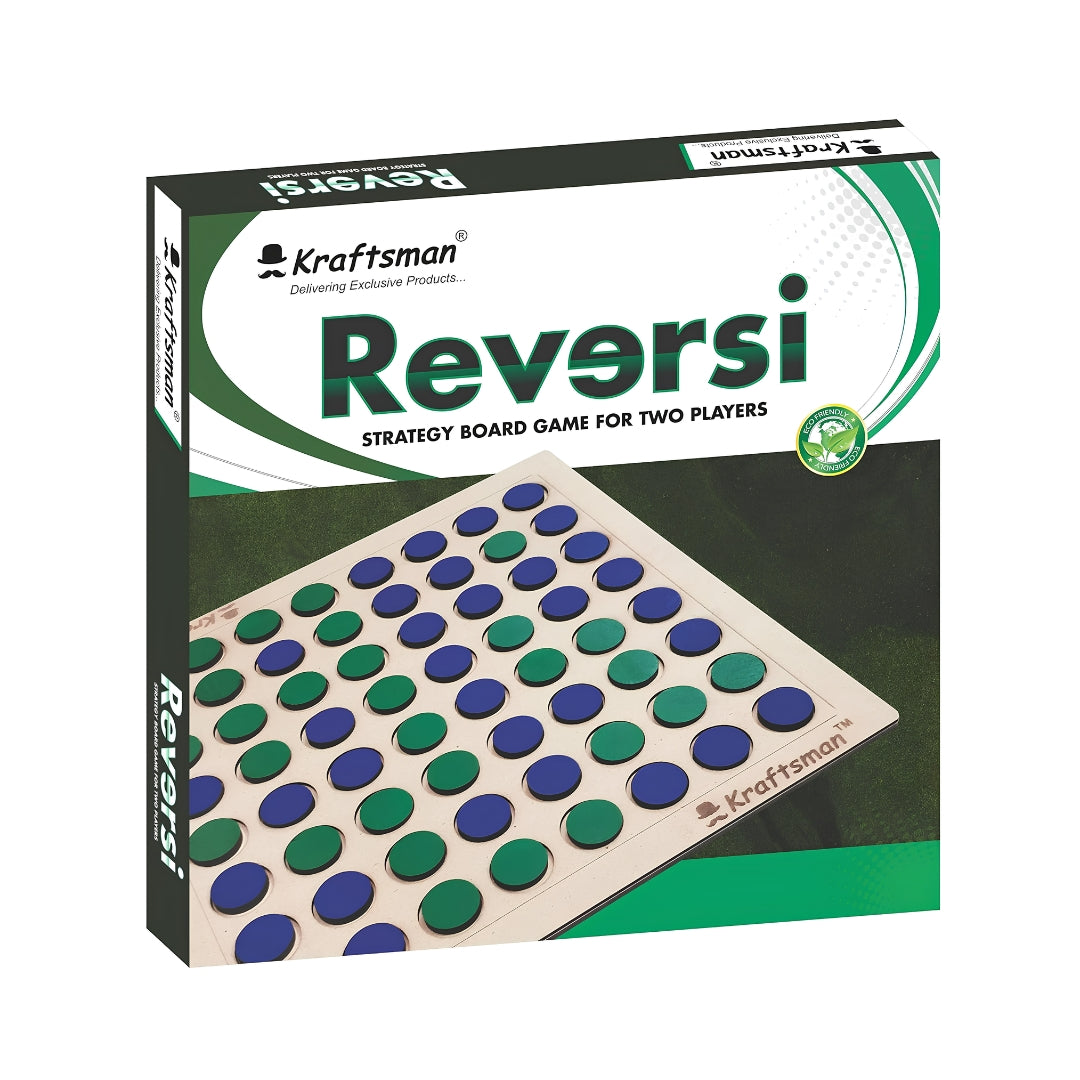 Kraftsman Wooden Reversi Board Game Box View_2