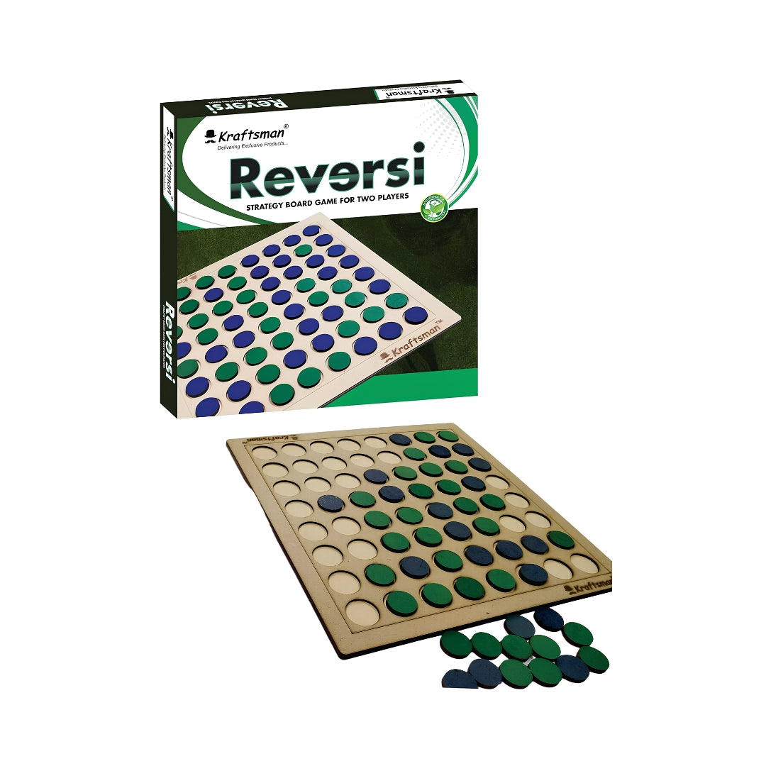 Kraftsman Wooden Reversi Board Game Front Image_3