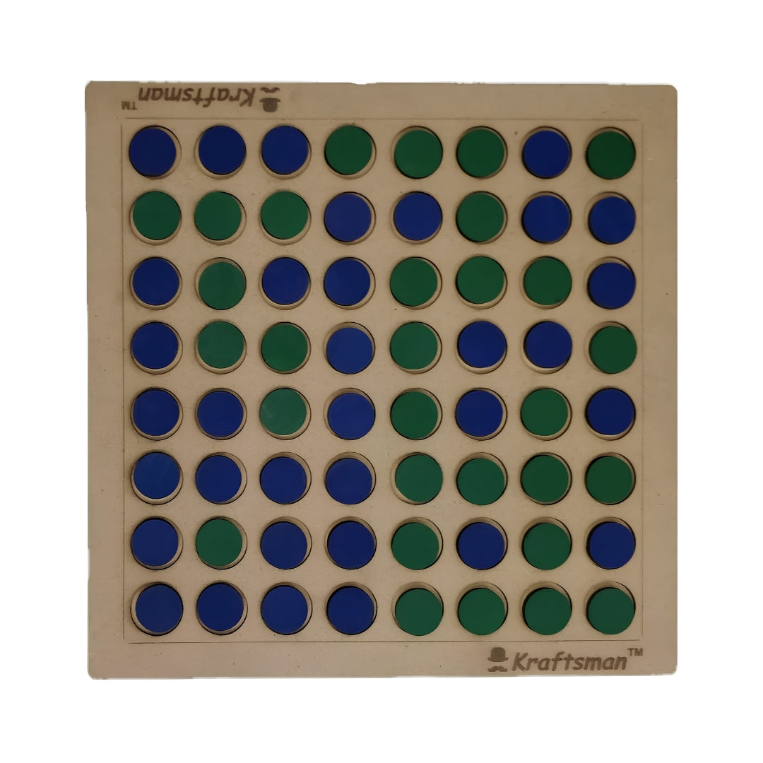 Kraftsman Wooden Reversi Board Game Top View_6