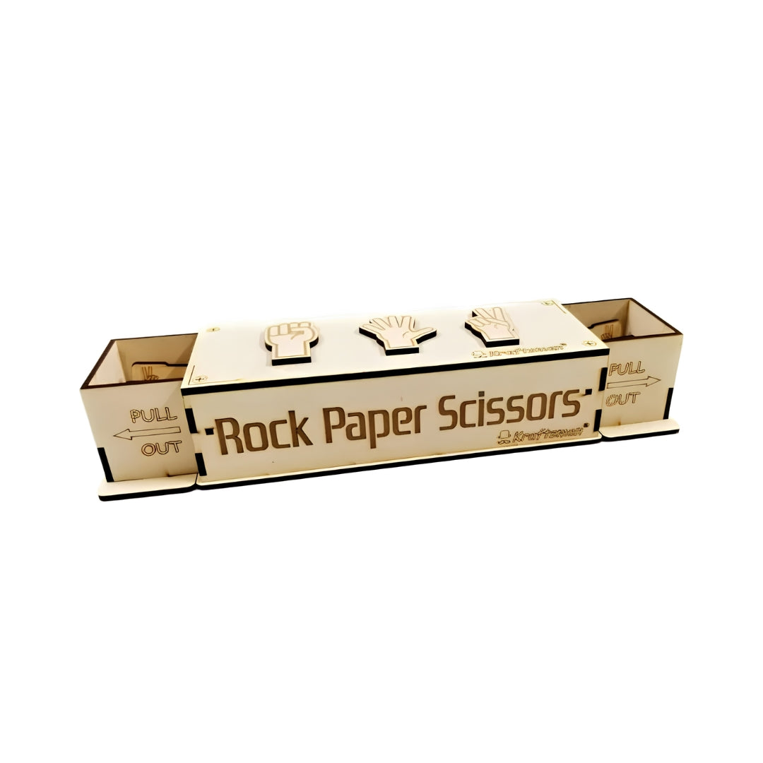Kraftsman Wooden Rock Paper Scissors Game Right View_3