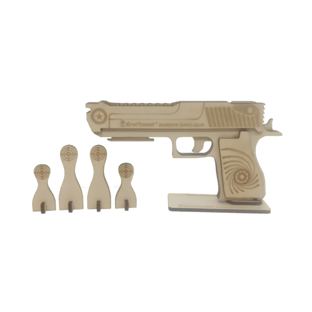 Kraftsman Wooden Rubber Band Gun - Beige In The Box_4