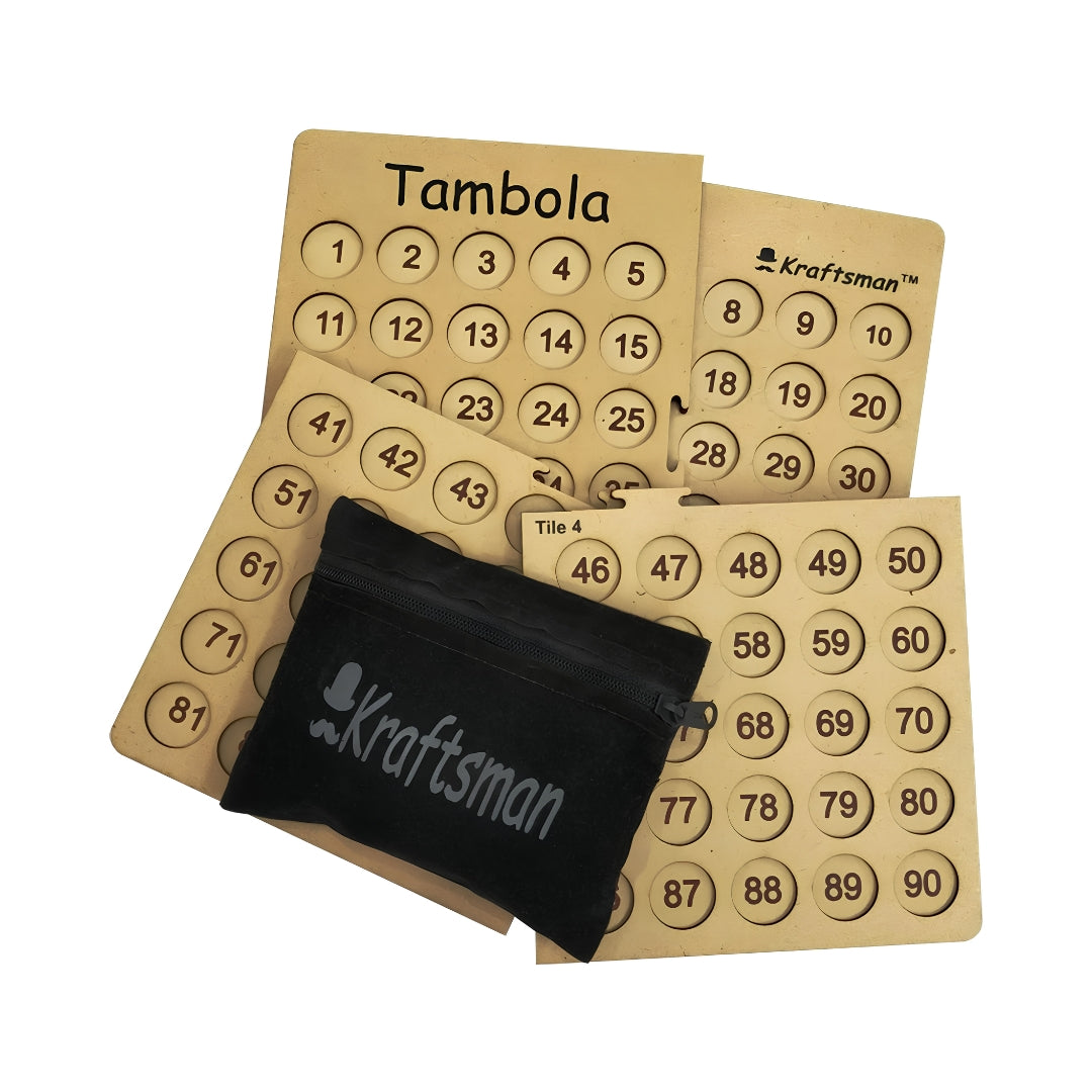 Kraftsman Wooden Tambola Game Set In The Box_9
