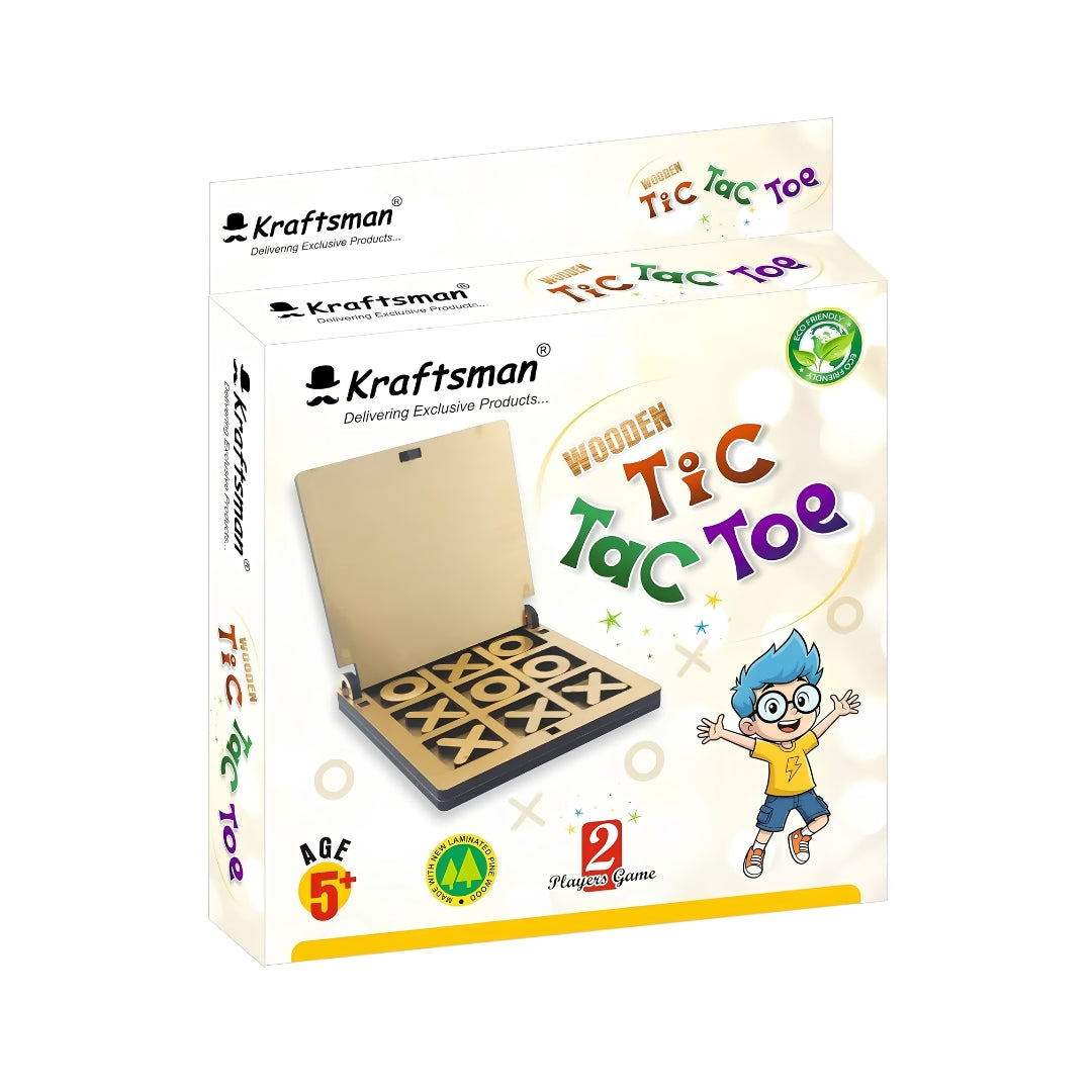 Kraftsman Wooden Tic Tac Toe Game - Box Image_2