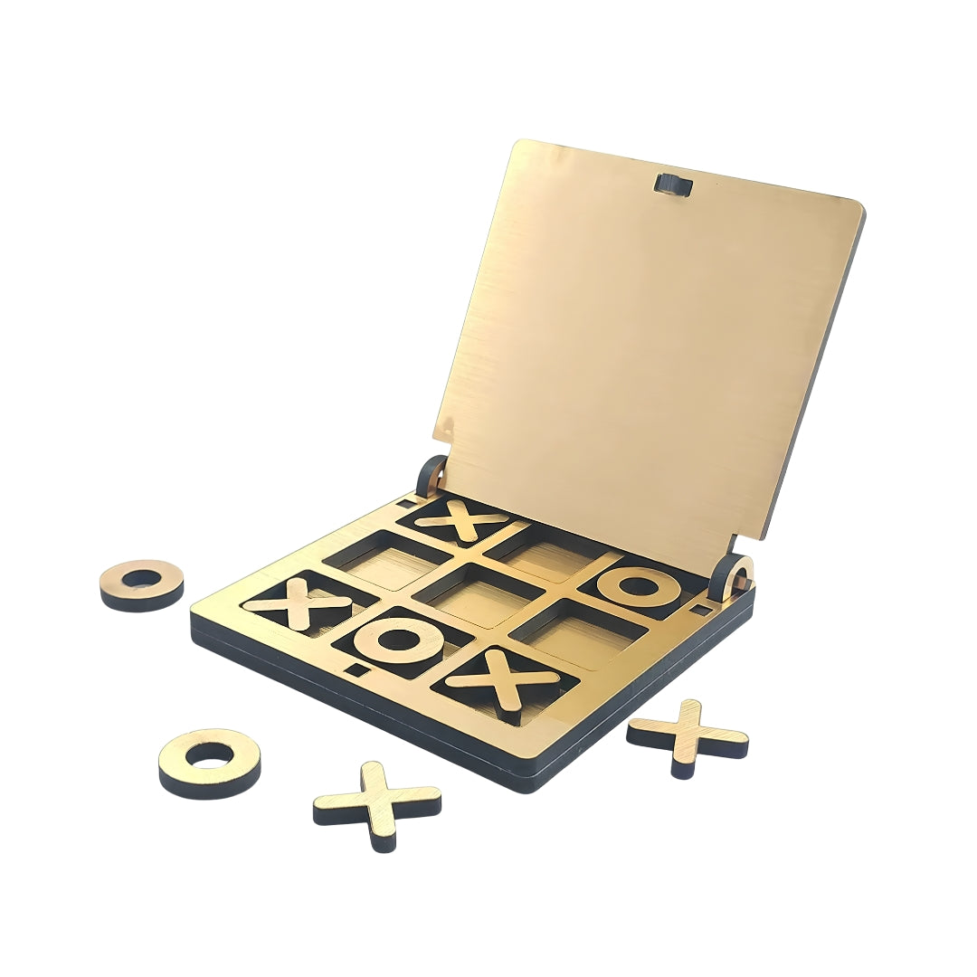 Kraftsman Wooden Tic Tac Toe Game - Left View_5