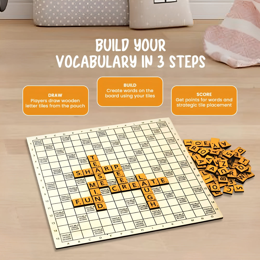 Kraftsman Wooden Word Lord Board Game Key Feature_6