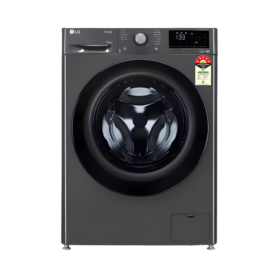 LGFHP1410Z5 MFullyAutomaticFrontLoadWashingMachine10kg-MiddleBlack_FrontView_1