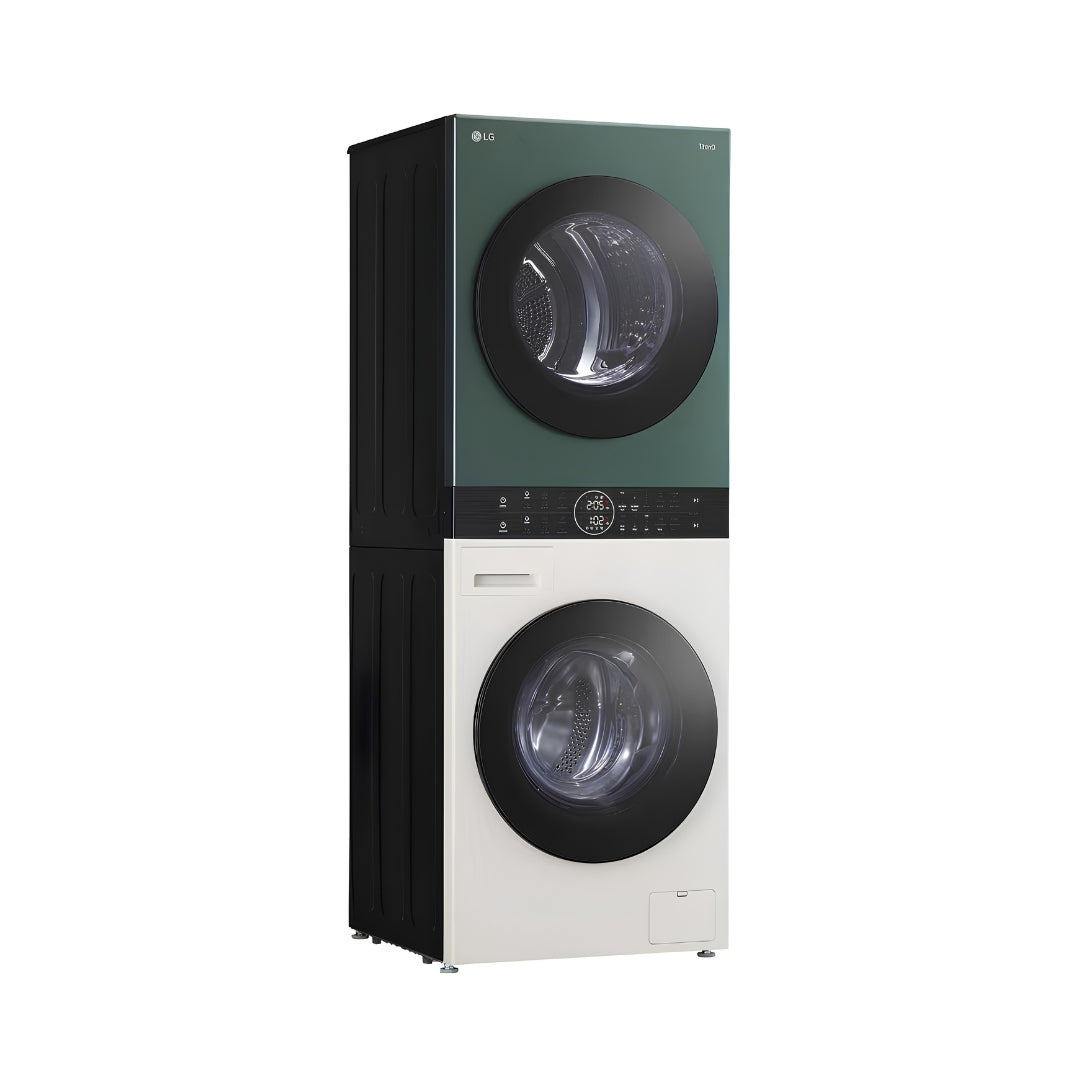 LG FWT1310BG Fully Automatic Washer Tower Washing Machine 13 Kg - Natural Beige and Green