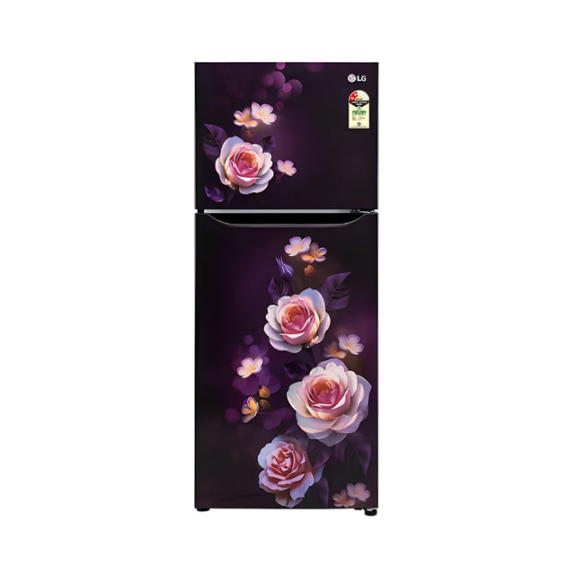 LGGL-N292DPBYSmartInverterCompressor242LFrost-FreeDoubleDoorRefrigerator_PurpleBloom_1_FrontView