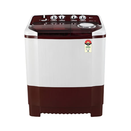 LGP8035SRAZASemi-AutomaticWashingMachine8Kg-Burgundy_FrontView_1