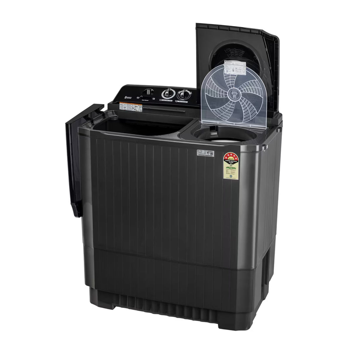 LG Semi-Automatic Washing Machine 4 P8535SLMZ.ABLQEI 8.5 kg - Black