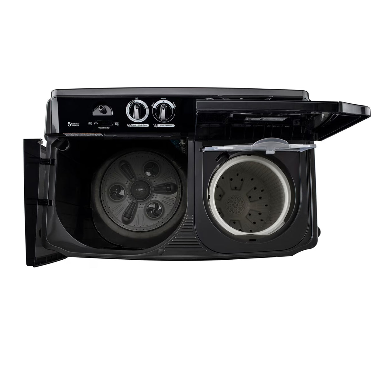 LG Semi-Automatic Washing Machine 4 P8535SLMZ.ABLQEI 8.5 kg - Black