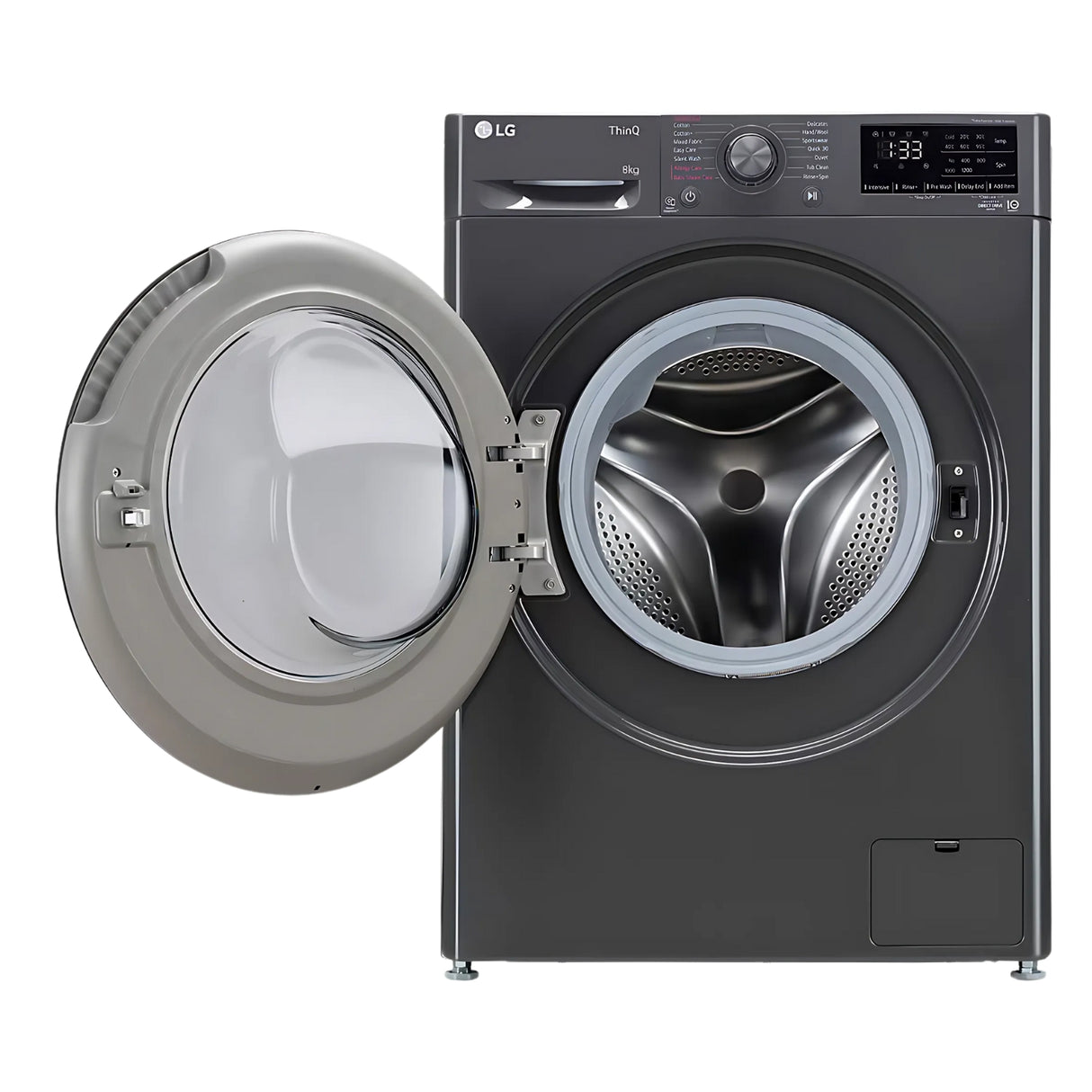 LG FHP1208Z5M  Fully Automatic Front Load Washing Machine 8 Kg - Middle Black
