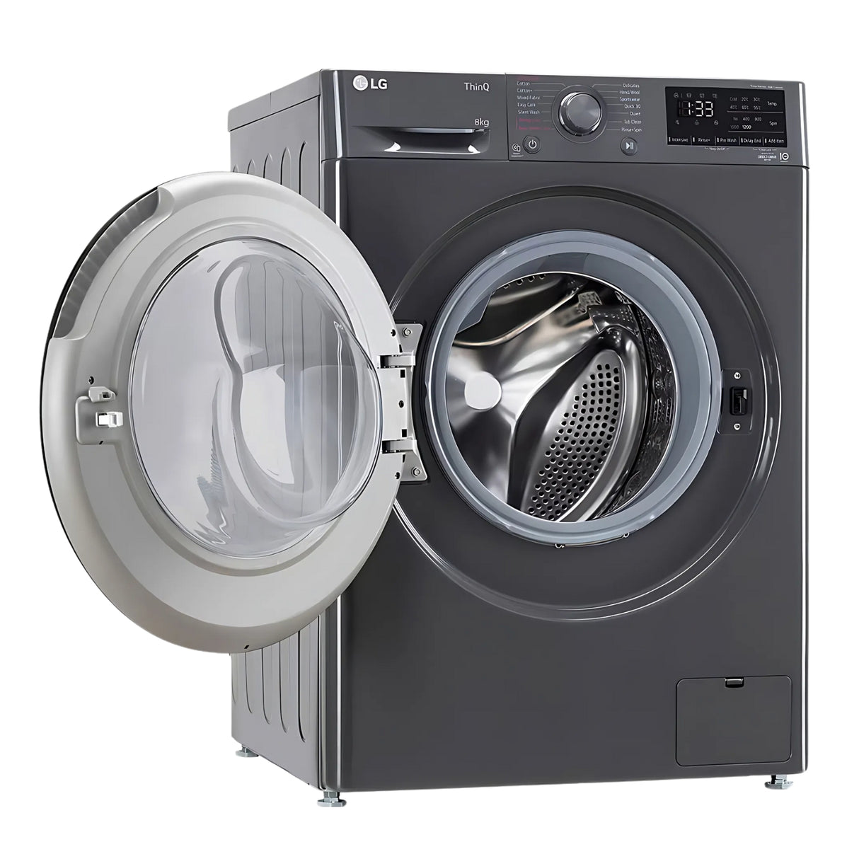 LG FHP1208Z5M  Fully Automatic Front Load Washing Machine 8 Kg - Middle Black
