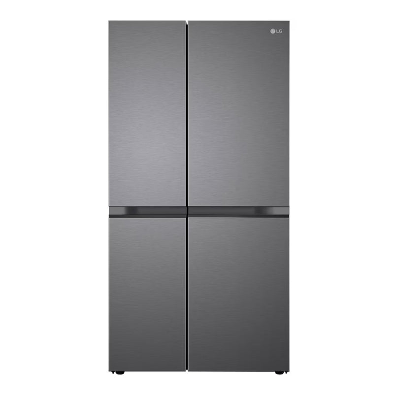 LG GL-B257JDS3 650L Side by Side Refrigerator – Dazzle Steel Finish