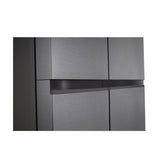 LG GL-B257JDS3 650L Side by Side Refrigerator – Dazzle Steel Finish