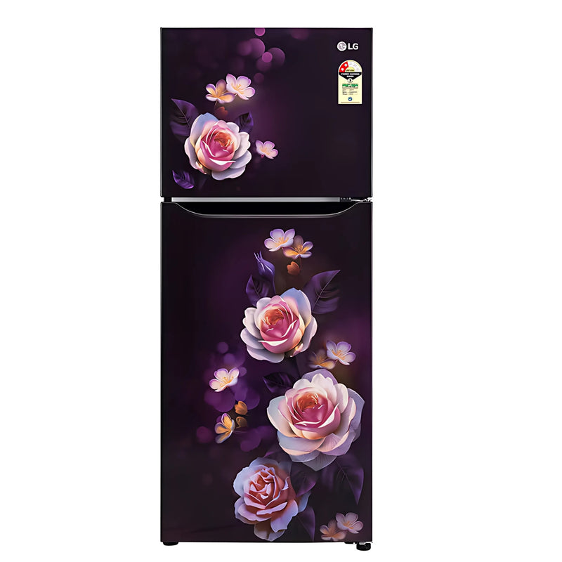 LG GL-N292DPBY Smart Inverter Compressor 242 L Frost-Free Double Door Refrigerator – Purple Bloom