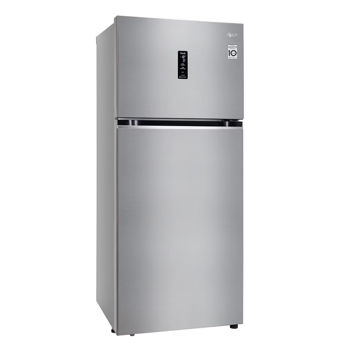 LG T422VPZX 398L  Double Door Refrigerator - Silver