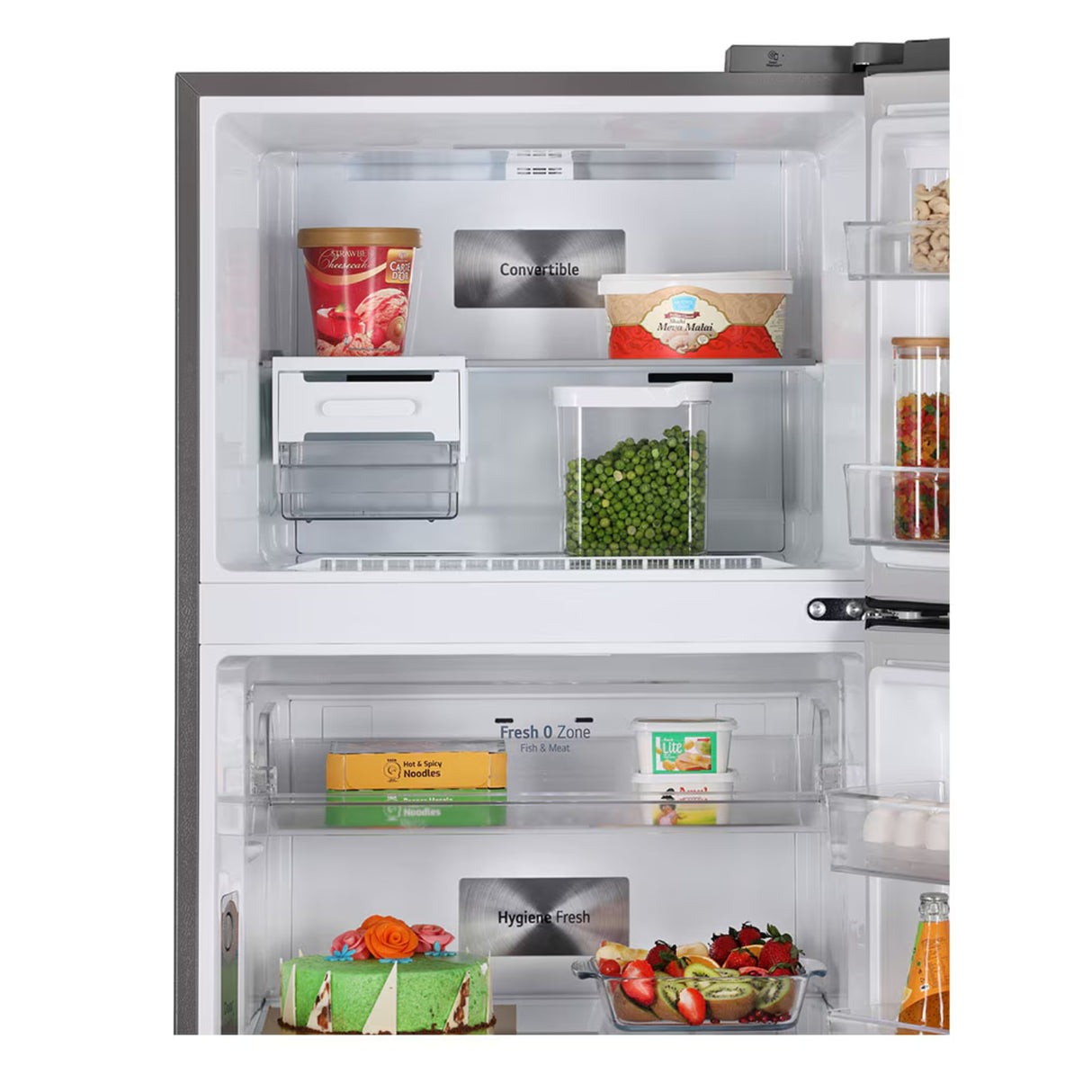 LG T422VPZX 398L  Double Door Refrigerator - Silver