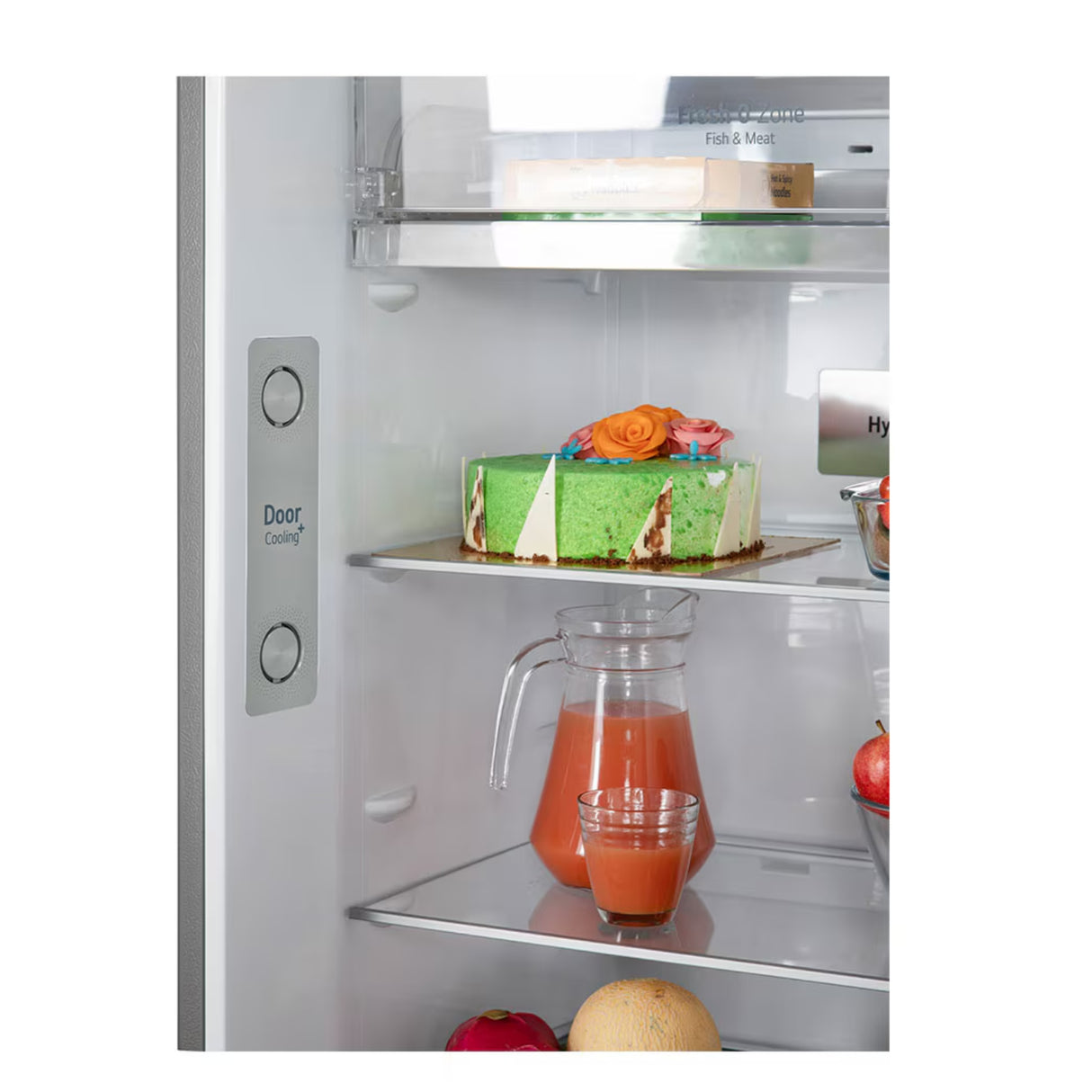 LG T422VPZX 398L  Double Door Refrigerator - Silver