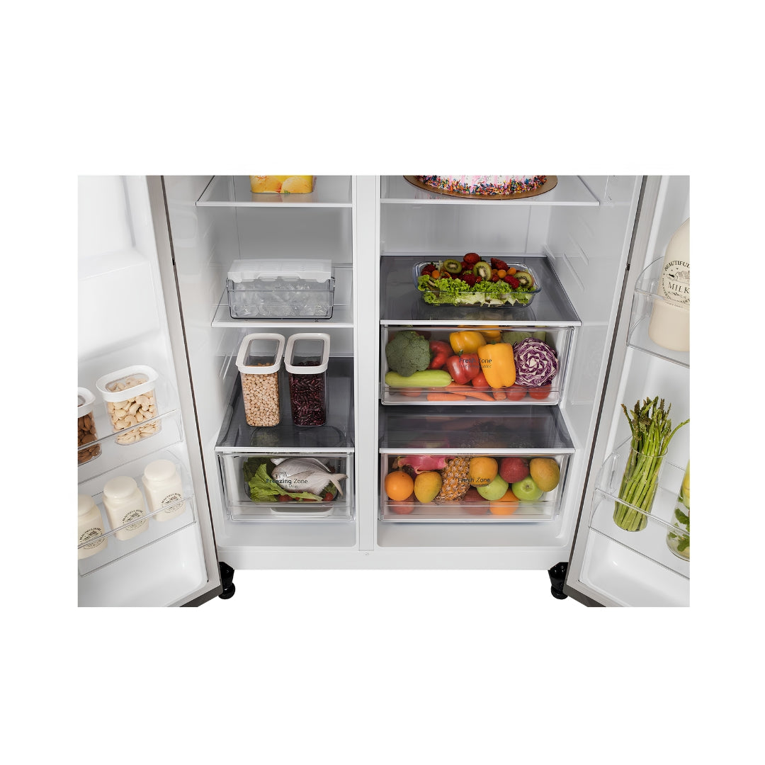 LG  650 L  3 Star  Side By Side Door Refridegator  GL-B257JPZ36