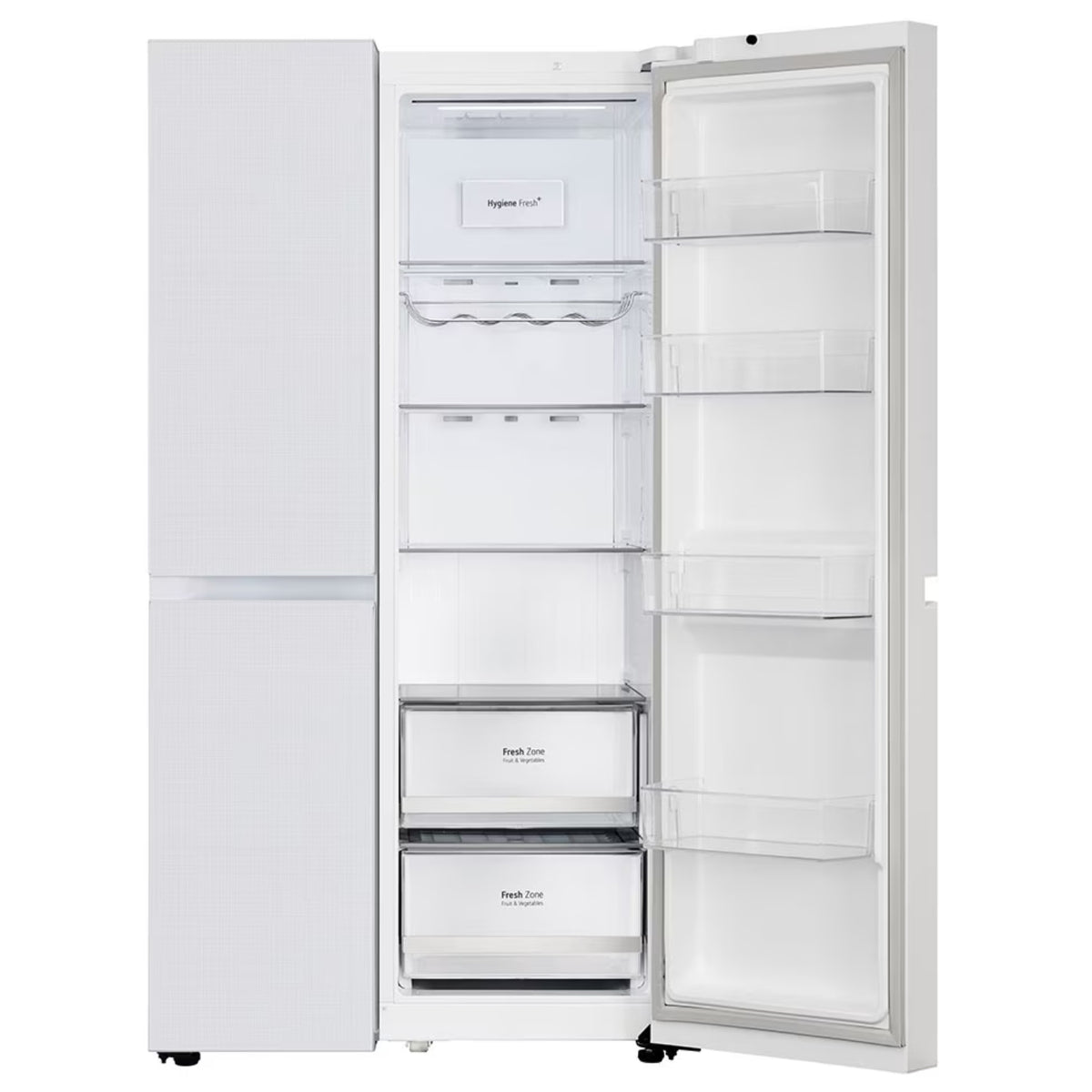LG B257DLW3 650L Frost-Free Side-by-Side Refrigerator – Linen White Inverter Compressor Multi Air Flow Large Capacity_3
