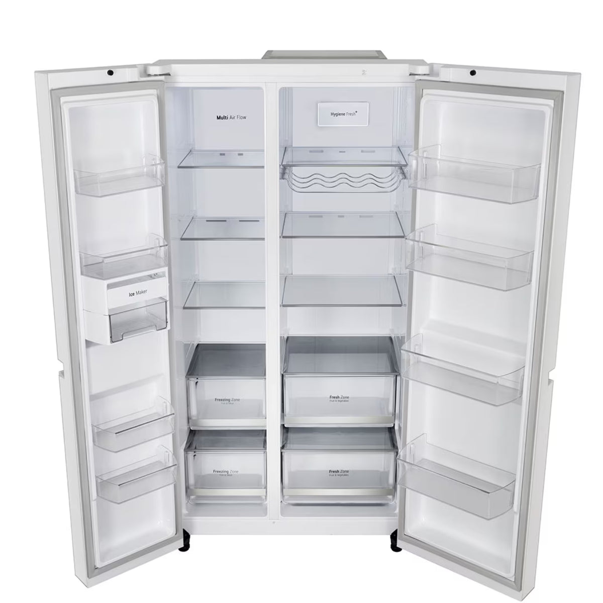 LG B257DLW3 650L Frost-Free Side-by-Side Refrigerator – Linen White Inverter Compressor Multi Air Flow Large Capacity_9