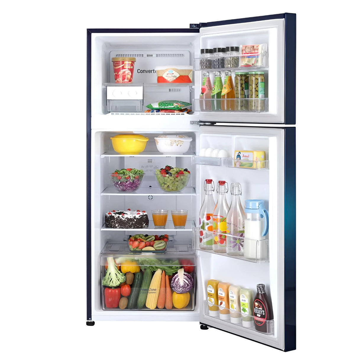 LG FF Refrigerator S292SBWY 240L - Crisper Blue_4