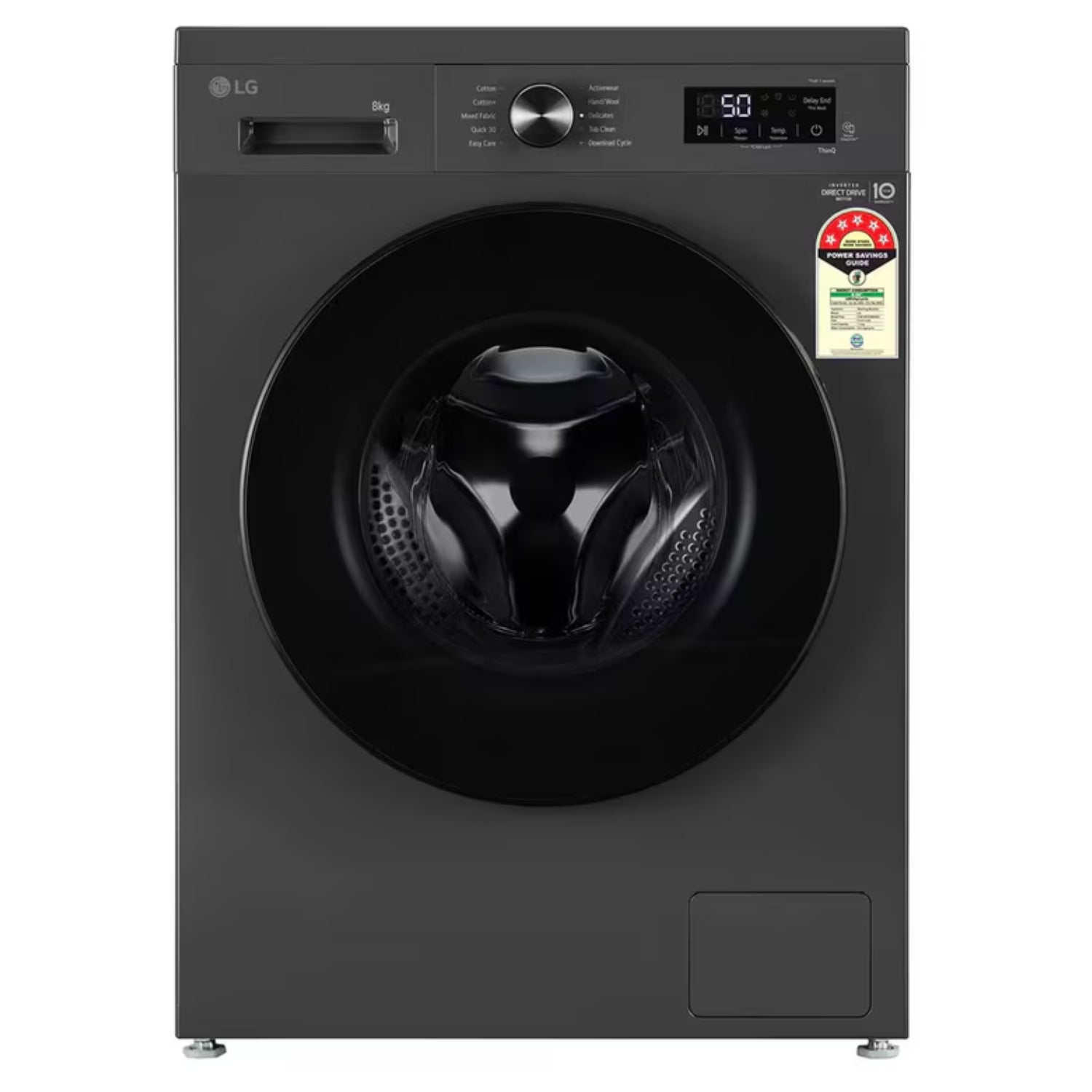 LG FHB1208Z4M Front Load Washing Machine 8kg – Middle Black_1