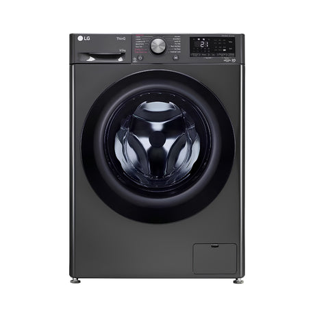 LG FHD0905SWM Fully Automatic Top Load Washer and Dryer Washing Machine 9 Kg - Middle Black_Front View