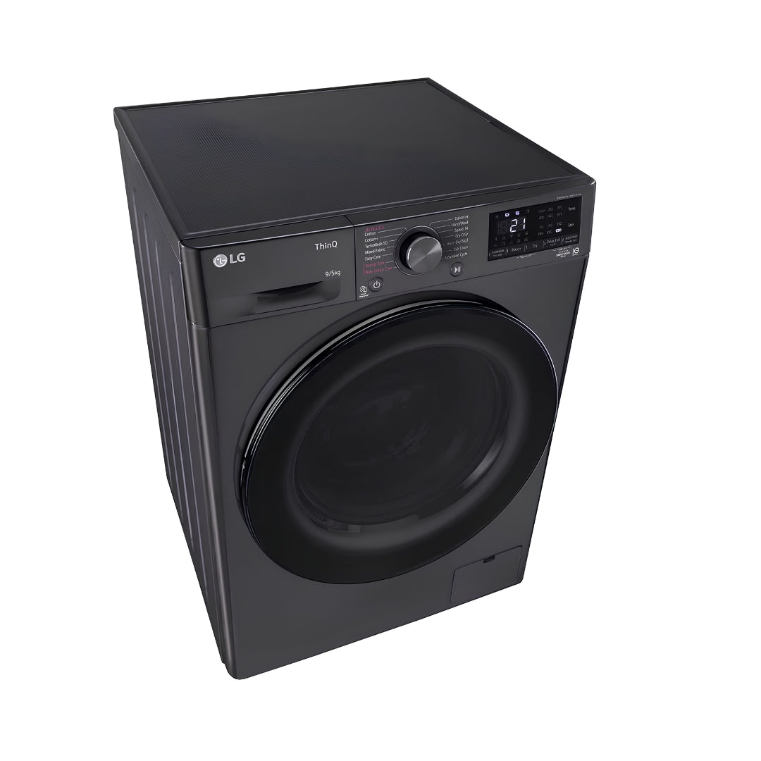 LG FHD0905SWM Fully Automatic Top Load Washer and Dryer Washing Machine 9 Kg - Middle Black_Top View