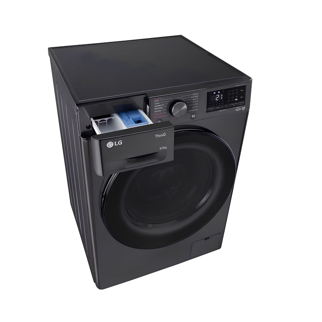 LG FHD0905SWM Fully Automatic Top Load Washer and Dryer Washing Machine 9 Kg - Middle Black_Top View_2