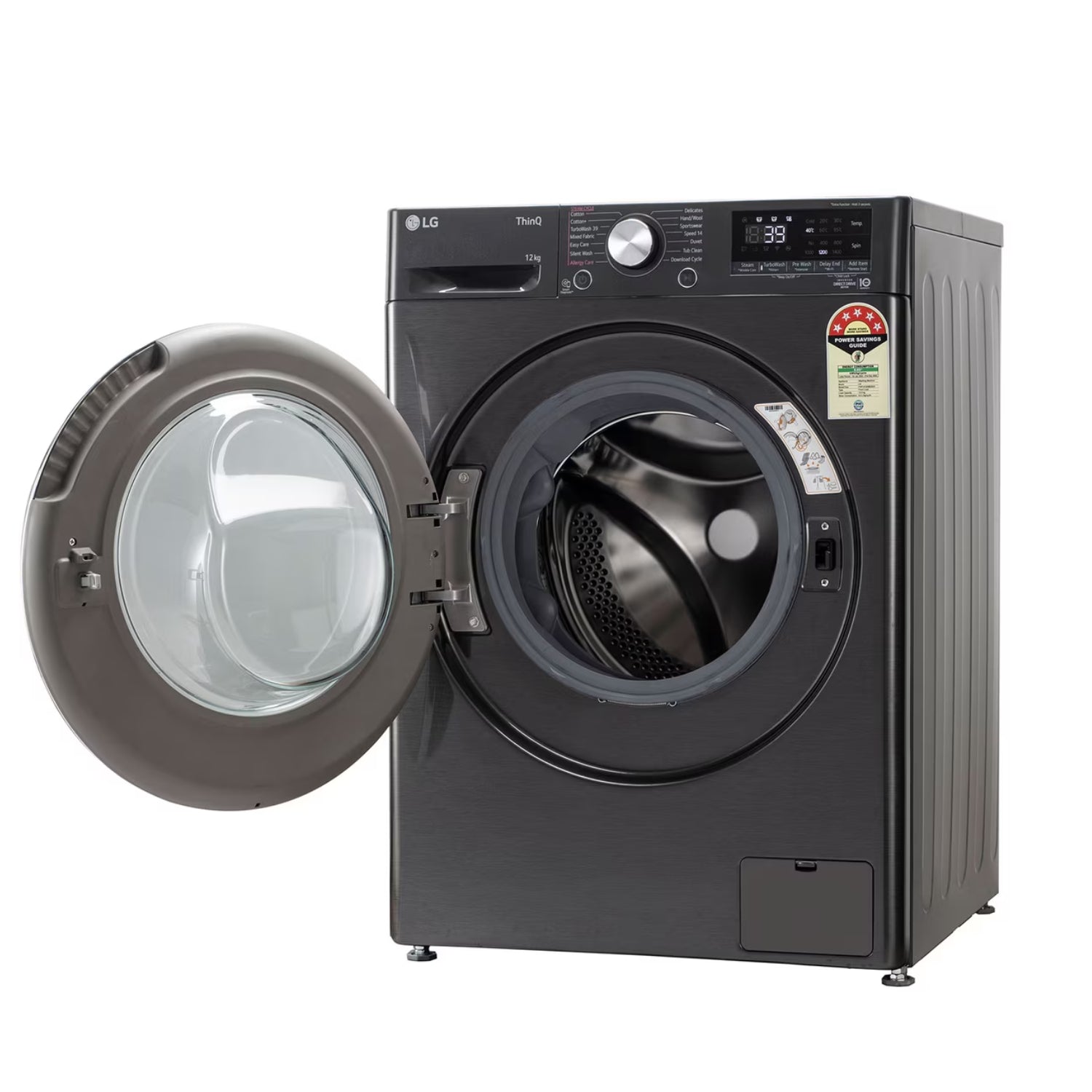 LG FHP1412Z9B Fully Automatic Front Load Washing Machine 12 kg - Platinum Black_5