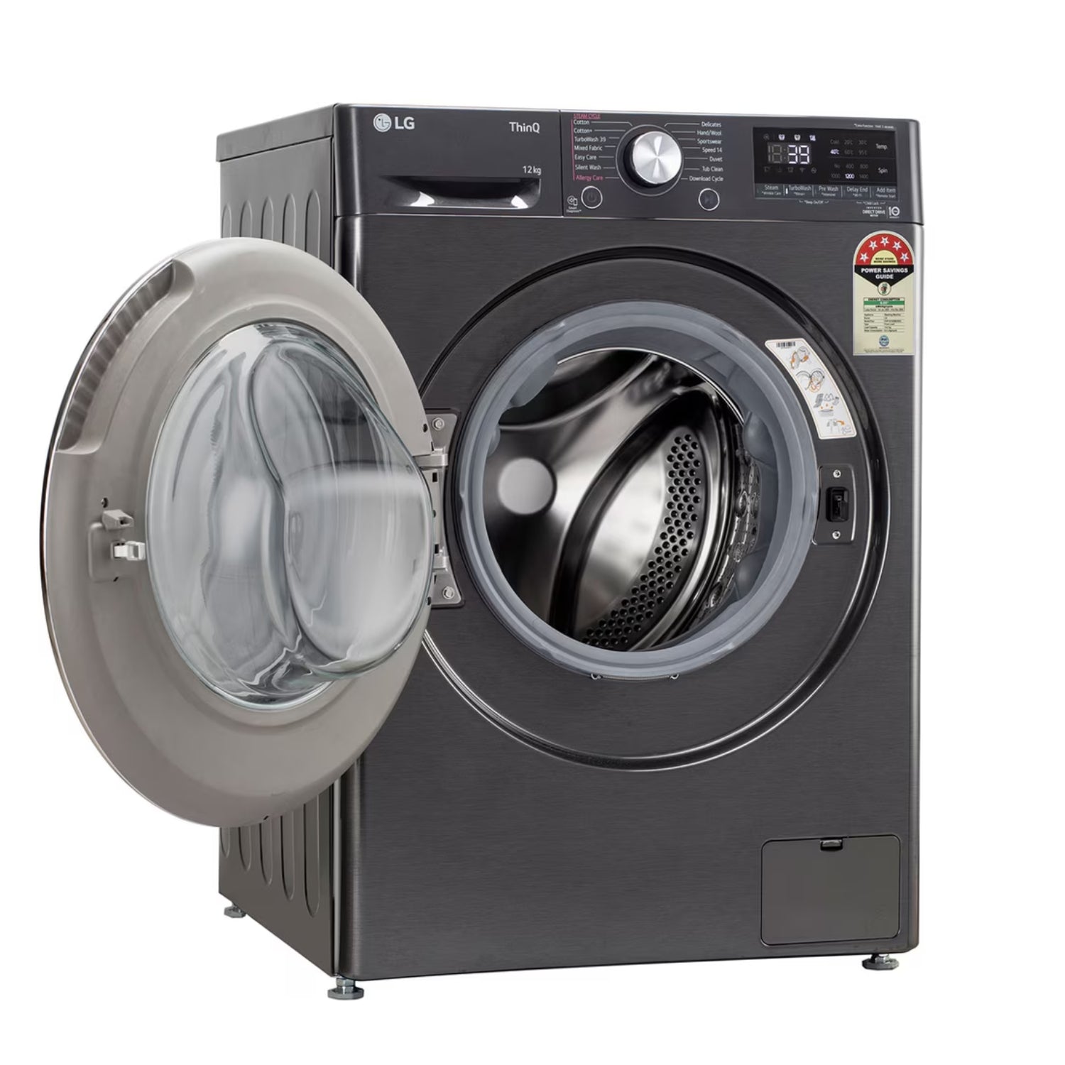 LG FHP1412Z9B Fully Automatic Front Load Washing Machine 12 kg - Platinum Black_6